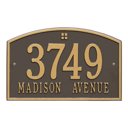 Personalized Cape Charles Address Plaque - 2 Line