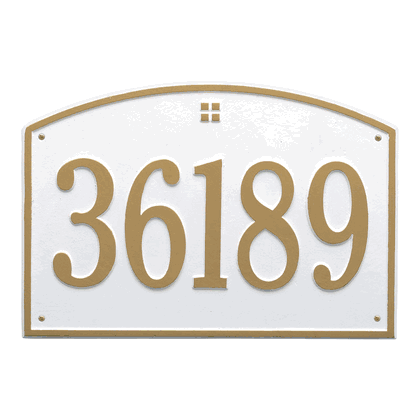 Personalized Cape Charles Large Address Plaque - 1 Line