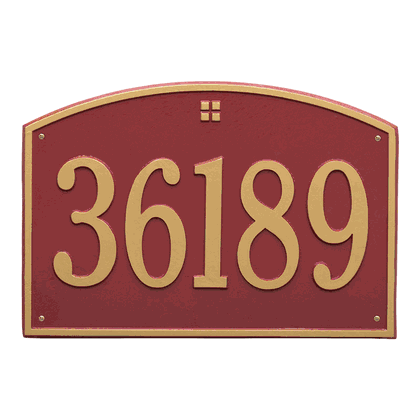 Personalized Cape Charles Large Address Plaque - 1 Line