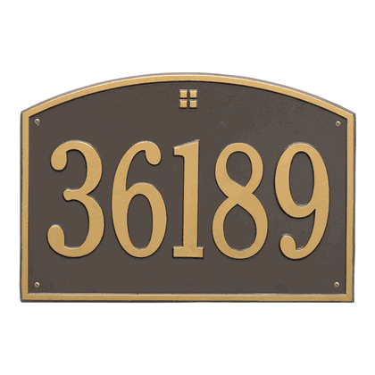 Personalized Cape Charles Large Address Plaque - 1 Line