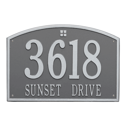 Personalized Cape Charles Large Address Plaque - 2 Line