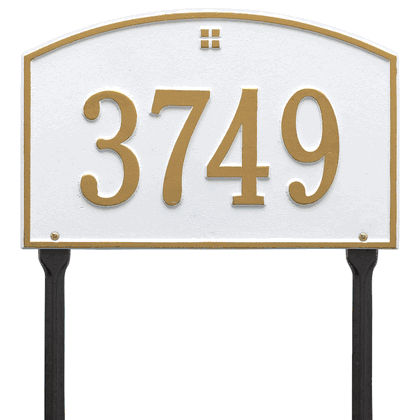 Personalized Cape Charles Lawn Address Plaque - 1 Line