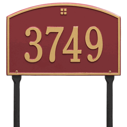 Personalized Cape Charles Lawn Address Plaque - 1 Line