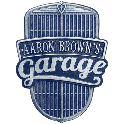 Personalized Car Grille Garage Plaque