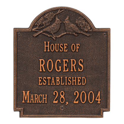Personalized Cardinal Wedding Plaque