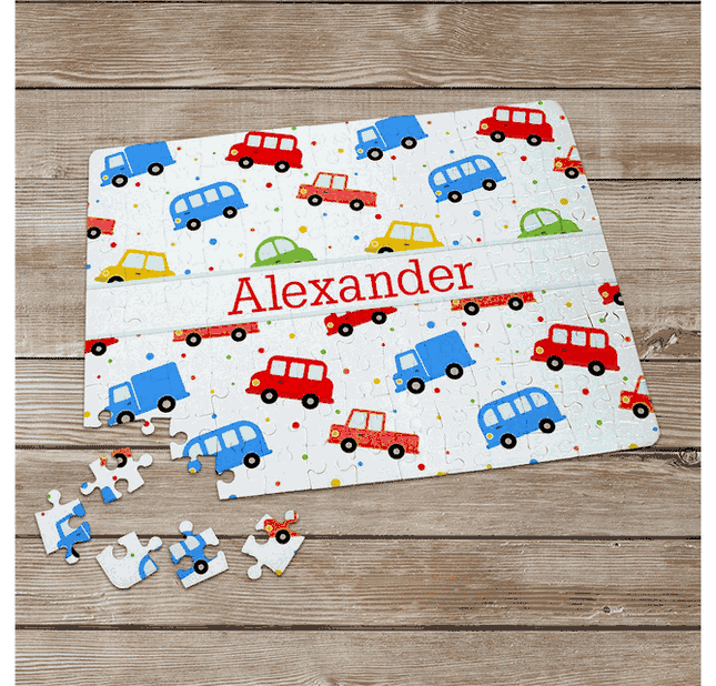 Personalized Cars Name Puzzle
