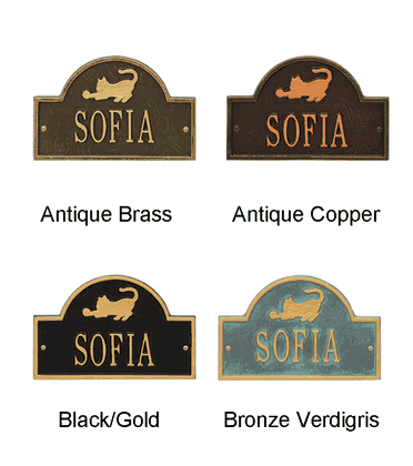 Personalized Cat Arch Mini 1-Line Wall Plaque