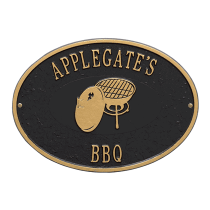 Personalized Charcoal Grill Plaque