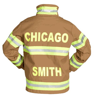Personalized Child Fire Fighter Costume - Tan