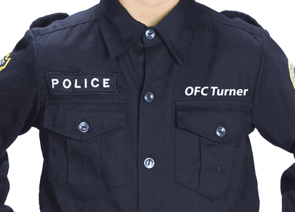 Personalized Child Police Officer Costume