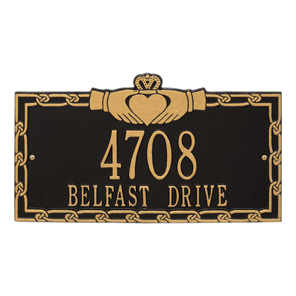 Personalized Claddagh Address Plaque