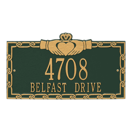 Personalized Claddagh Address Plaque
