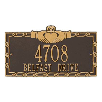 Personalized Claddagh Address Plaque