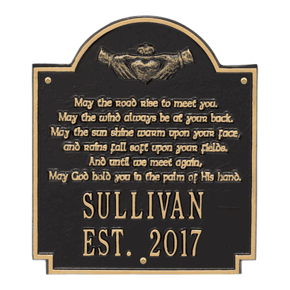 Personalized Claddagh Poem Plaque