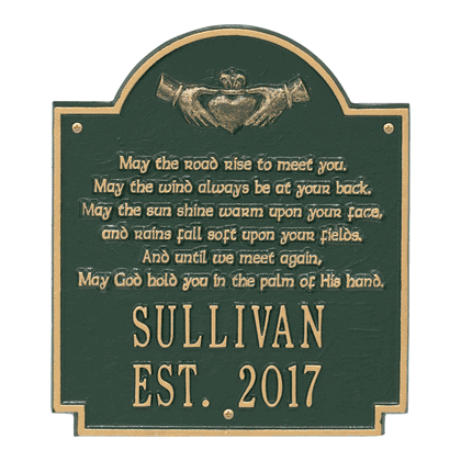 Personalized Claddagh Poem Plaque