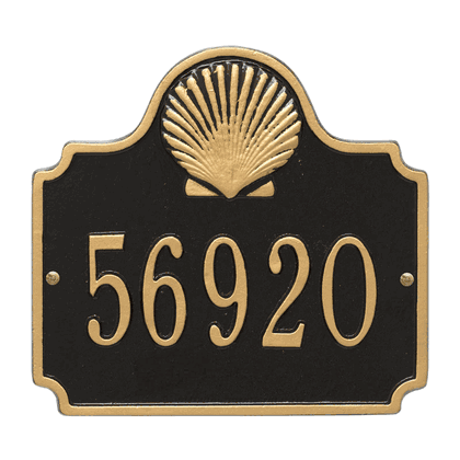 Personalized Conch Address Plaque