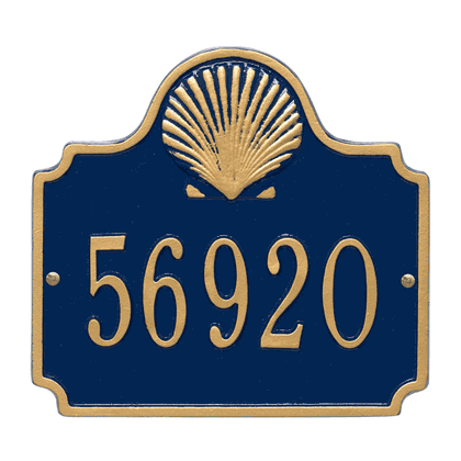 Personalized Conch Address Plaque