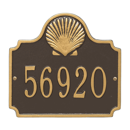 Personalized Conch Address Plaque