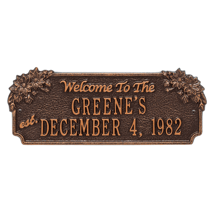 Personalized Daisy Welcome Plaque