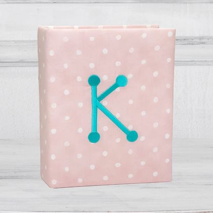 Personalized Darling Dots Medium Hardbound Photo Album in Cotton