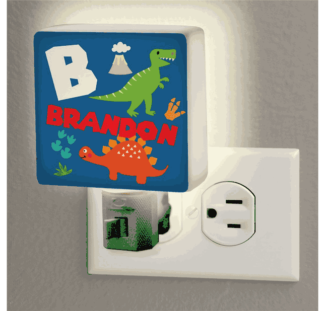Personalized Dinosaur Night Light