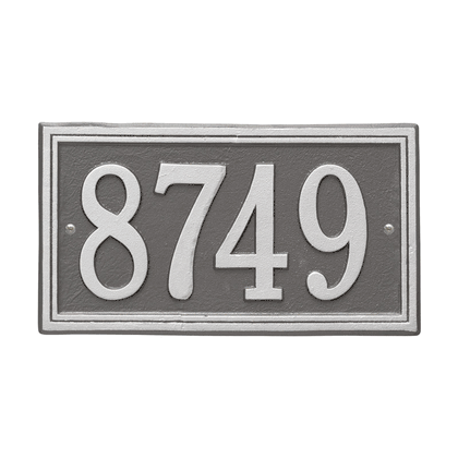 Personalized Double Line Address Plaque - 1 Line