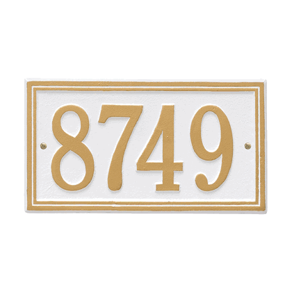 Personalized Double Line Address Plaque - 1 Line
