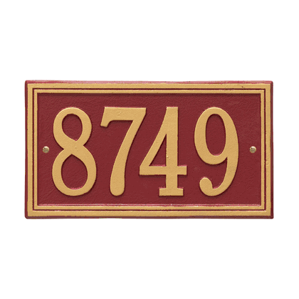 Personalized Double Line Address Plaque - 1 Line