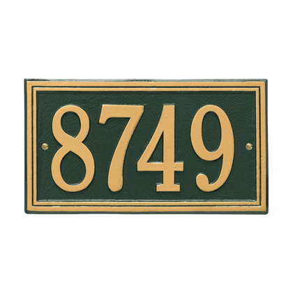 Personalized Double Line Address Plaque - 1 Line