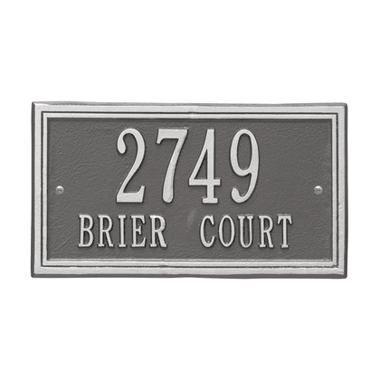 Personalized Double Line Address Plaque - 2 Line