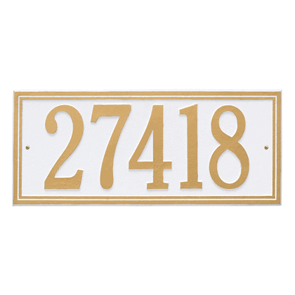Personalized Double Line Large Address Plaque - 1 Line