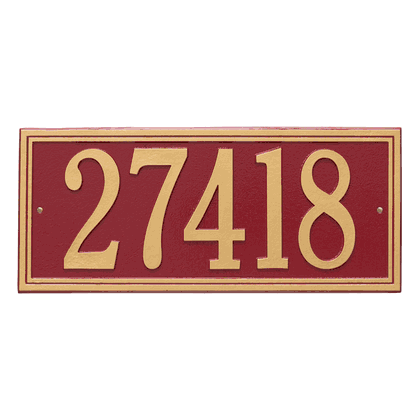 Personalized Double Line Large Address Plaque - 1 Line