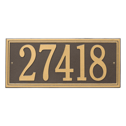 Personalized Double Line Large Address Plaque - 1 Line