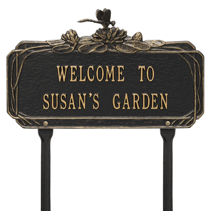 Personalized Dragonfly Garden Lawn Plaque