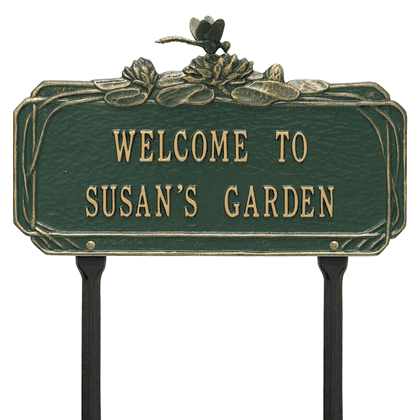 Personalized Dragonfly Garden Lawn Plaque