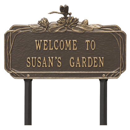 Personalized Dragonfly Garden Lawn Plaque