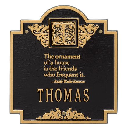 Personalized Emerson Monogram Plaque