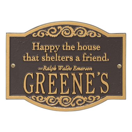 Personalized Emerson Quote Plaque