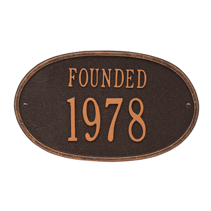 Personalized Established Date Plaque