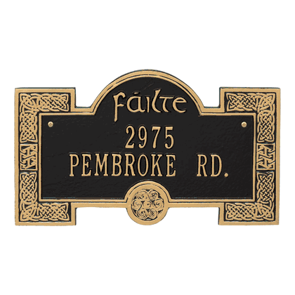 Personalized Failte Address Plaque