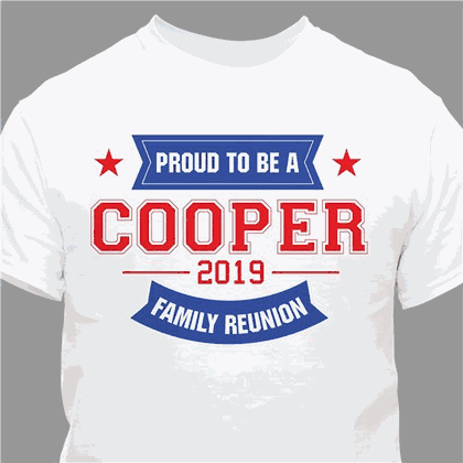 Personalized Family Reunion White T-shirt