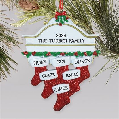 Personalized Family Stocking Ornament