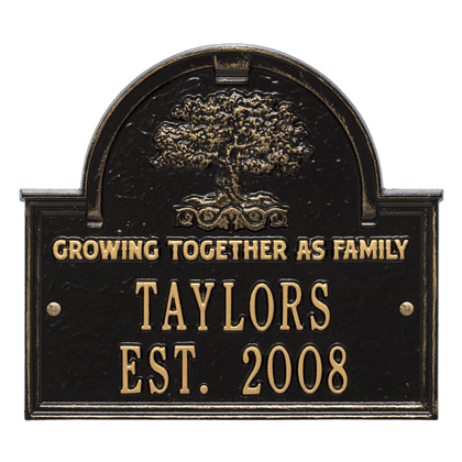Personalized Family Tree Plaque