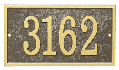 Personalized Fast & Easy Rectangle Address Plaque