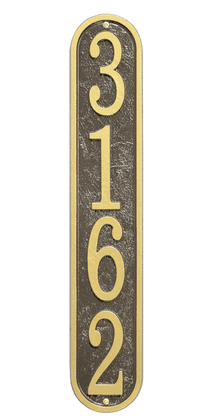 Personalized Fast & Easy Vertical Address Plaque