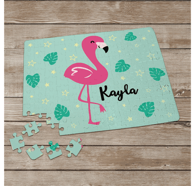Personalized Flamingo Name Puzzle