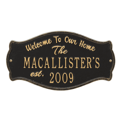 Personalized Fluted Arch Plaque