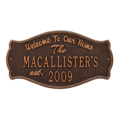 Personalized Fluted Arch Plaque