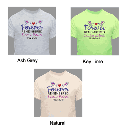 Personalized Forever Remembered T-Shirt