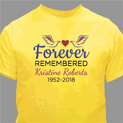 Personalized Forever Remembered T-Shirt